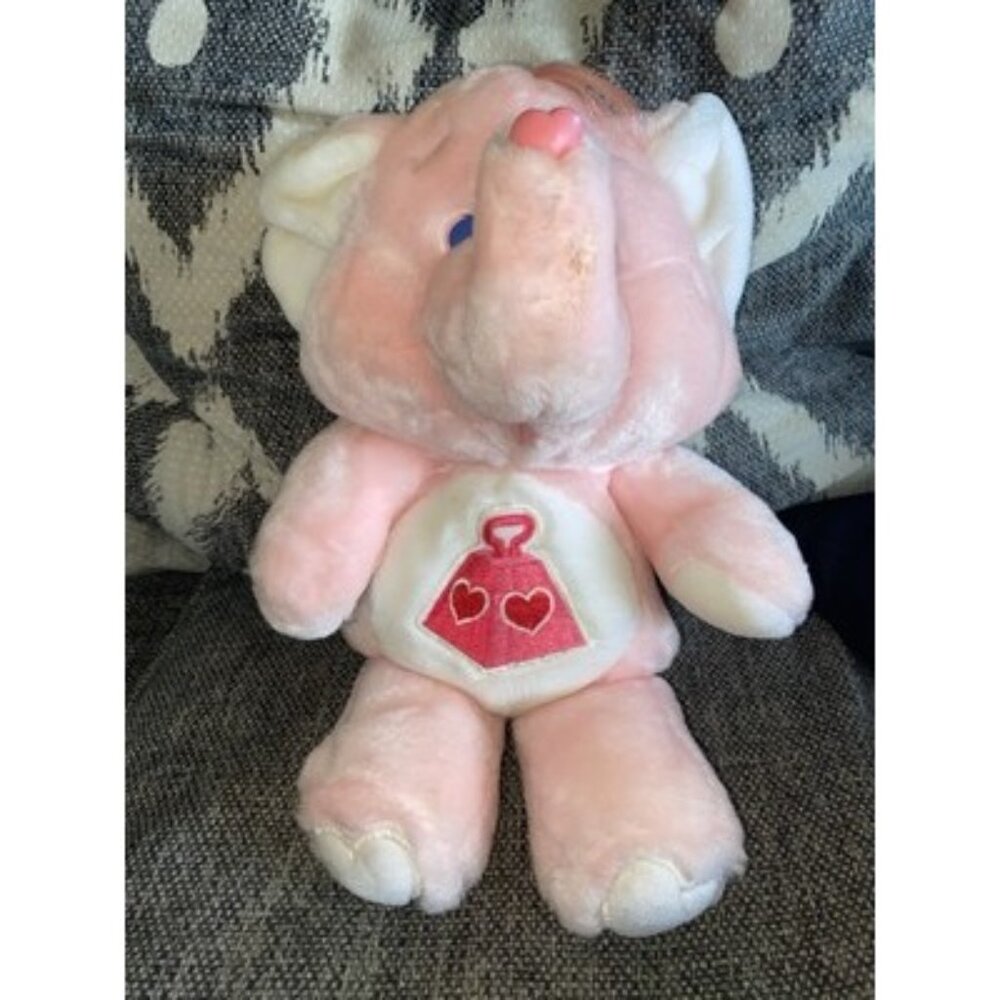 Vintage 1984 Kenner Care Bear Cousins Lotsa Heart Elephant 13" Plush Toy